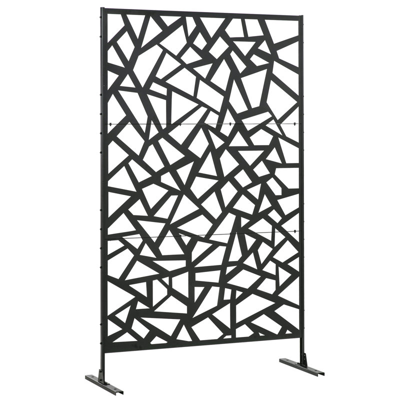 Briege 198cm H x 122cm W Steel Fence Panels Included
