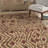 Ferrera Hand Knotted Brown/Gold Area Rug-338989192