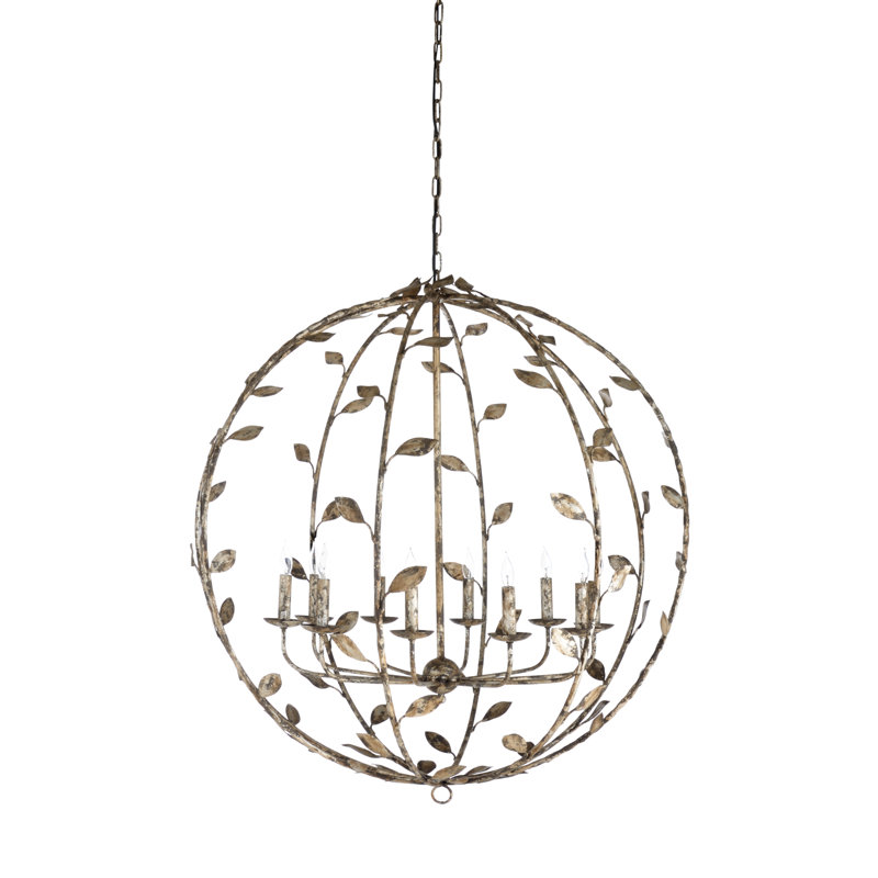 Lustre globe 10 lumières unique Charlotte