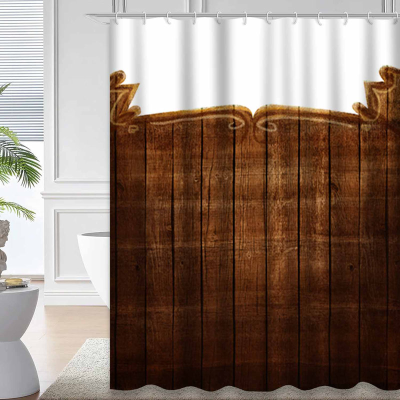 Bordure de style rétro en bois vieilli avec 12 crochets, L 72 po x l 72 po