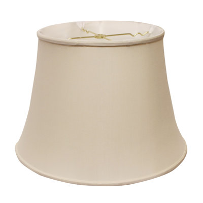 Greige Sloped Euro Bell Pongee Shantung Lampshade
