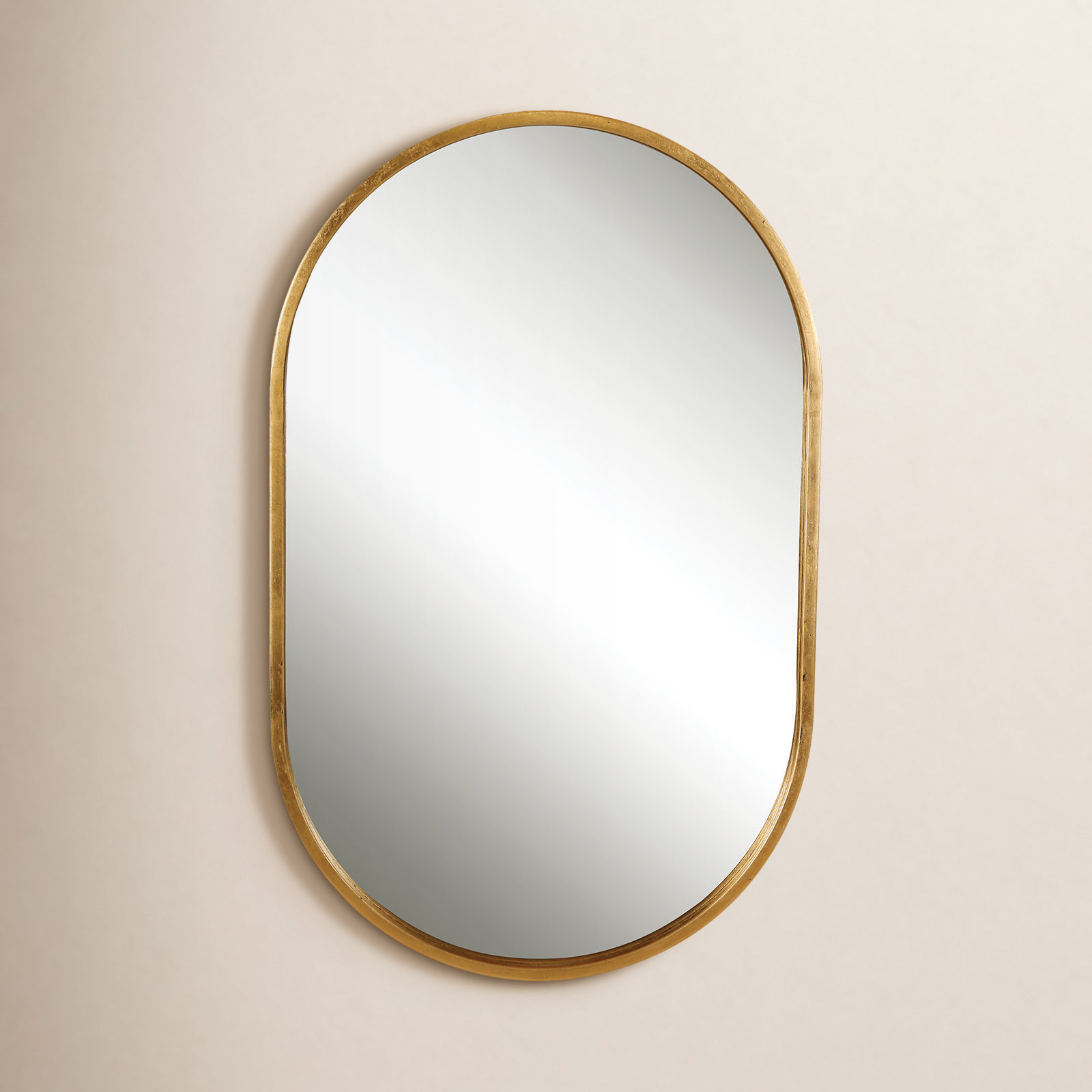 Edmonia Metal Wall Mirror, Gold, 32" x 20"