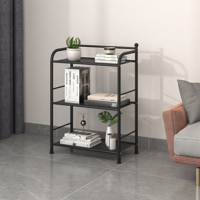 Industrial 3-Tier Bathroom Storage Rack, Noir