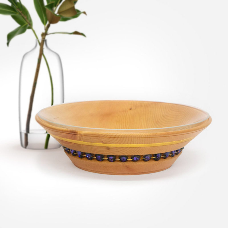 Ensemble de bols de service Manara, Brun / héliotrope, 15.16", 3