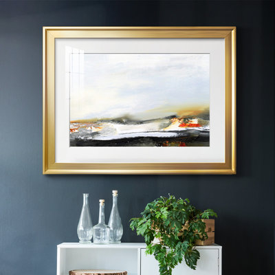 Lingering Light V-FramedFramed Print W Beveled Matt and Glass