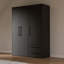 Mijah 3 Door Manufactured Wood Wardrobe-893733138