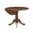 3 Piece Kitchen Table & Chairs Set Consist of a Round Dining Table with Dropleaf and 2 Upholstered Parson Chairs, 42x42 Inch, Antique Walnut-1305287241-1305287246-1305287234