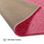 Tapis rose de couleur unie pour animaux de compagnie Furnish My Place-2026197867