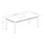 L'ensemble de table de cuisine 5 pièces pour 4 personnes comprend une table de salle à manger rectangulaire avec rallonge papillon et 4 chaises de salle à manger en tissu de lin, noir et cerise-1814527390