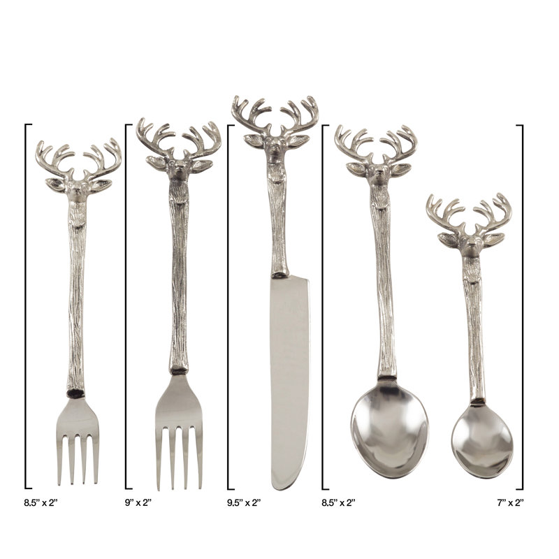 Loon Peak® Dooling Stainless Steel Flatware Set