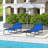 Outsunny Folding Chaise Lounge Pool Chair, Patio Sun Tanning Chair, Outdoor Lounge Chair With 4-Position Reclining Back-1374142328