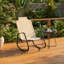 Siège relaxant, chaise berçante d'extérieur