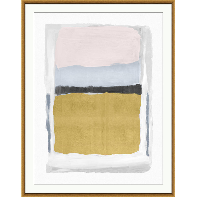 Pink And Gold 3 Painting
