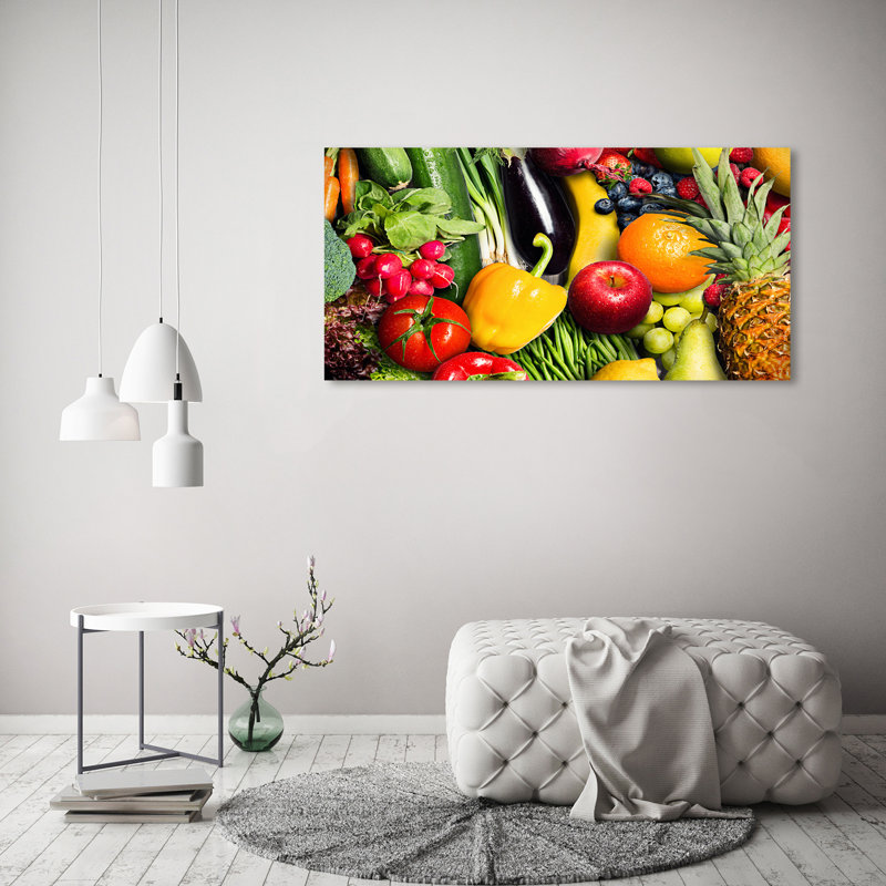 Vegetables And Fruits - Wrapped Canvas Print