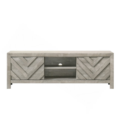 1Pc Rustic Geometric Design Contemporary Traditional Interiors Entertainment Console TV Stand Living Room Furniture