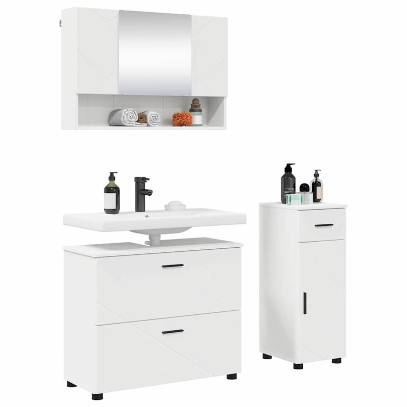 Bathroom Furniture Suite, White