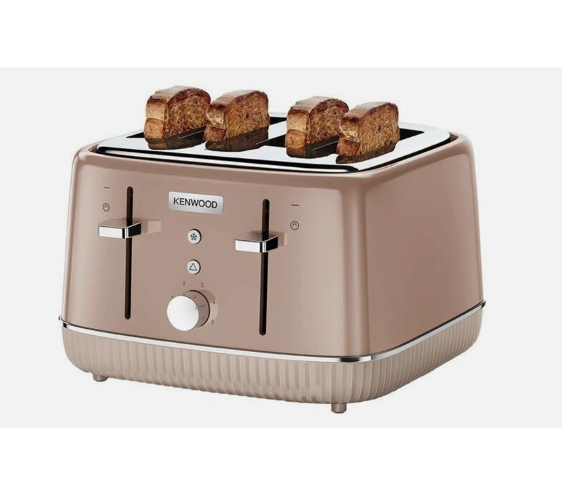4 Slice Elegancy Toaster Clotted Cream, Pink