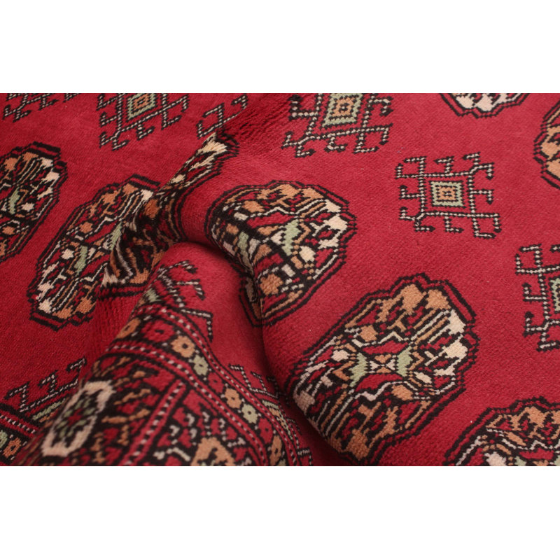 Tapis unique en laine noué à la main nouvel âge 3 pi 1 po x 5 pi Peshawar