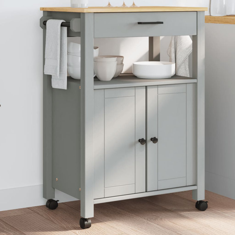 Kitchen Serving Cart, Grey