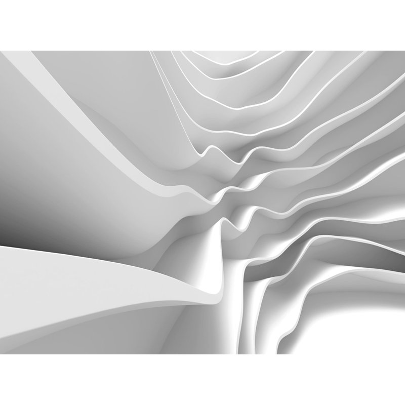Murale abstraite l 11,8 pi x l 106 po wave architectural design non tissé Barrington