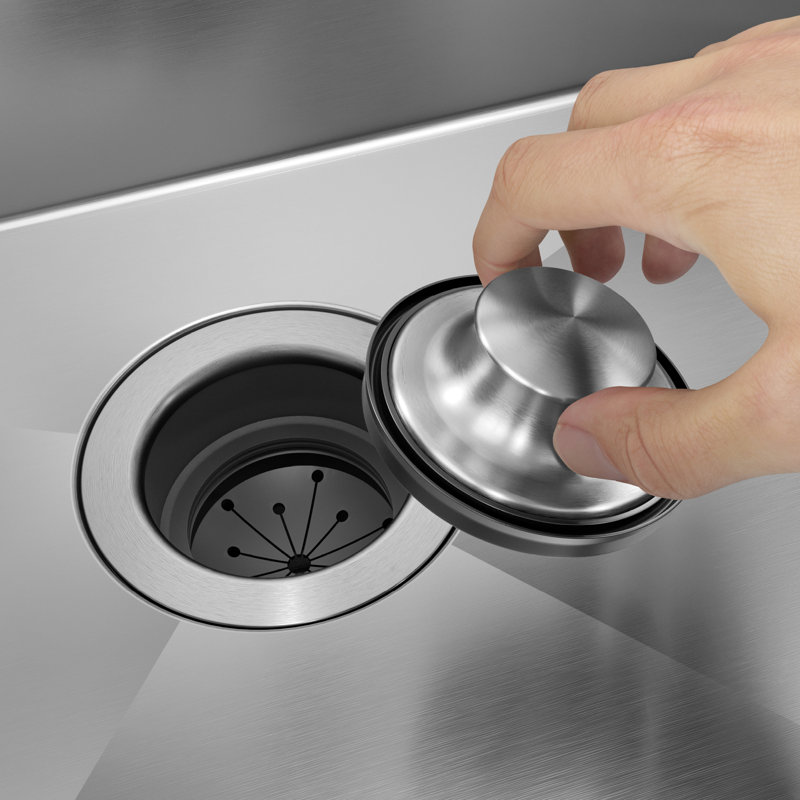 Kraus Wasteguard Kitchen Sink Stopper For Garbage Disposals With Ezlock Mounting Assembly