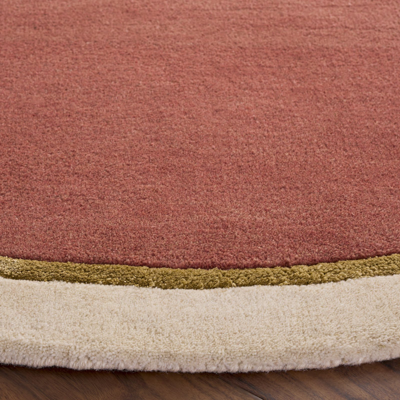 Fifth Avenue Hand Tufted Wool,Viscose Solid Color Indoor Rug, Round 6'