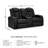 Gwenny 75'' Faux Leather Power Reclining Loveseat