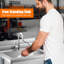 Heavy Duty Stainless Steel Utility Basin with Pull Down Faucet - Single Bowl Commercial Kitchen Washing Station - Hot & Cold Water Supply - Size: 20x20x31.5 inch