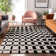 Premium Machine Washable Prisco Black Rug