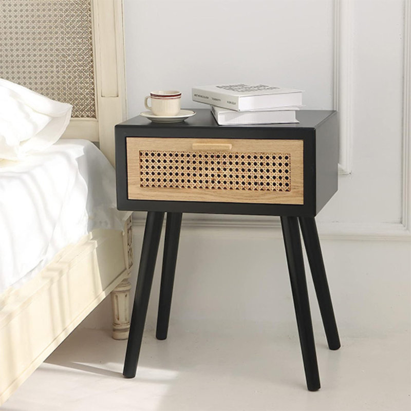Jerad 17.3'' W Solid Wood Nightstand