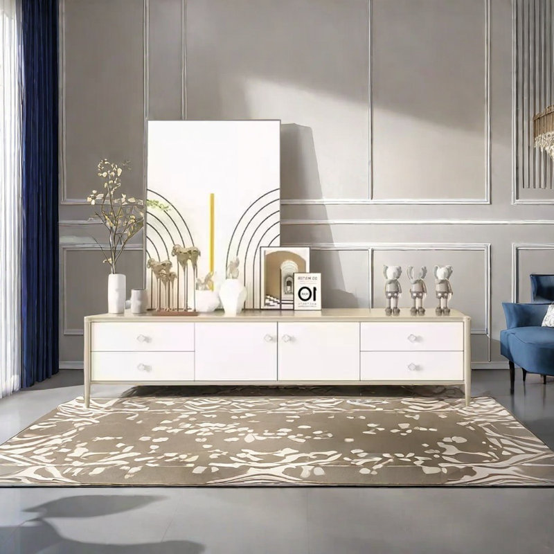 Meuble télé avec rangement, 86.61"