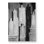 Abstract Black and White Buildings Outdoor Area Rug | Home Decor