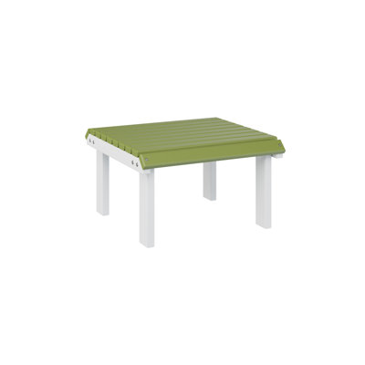  Tabouret stationnaire régulier à dessus vert kiwi avec base blanche