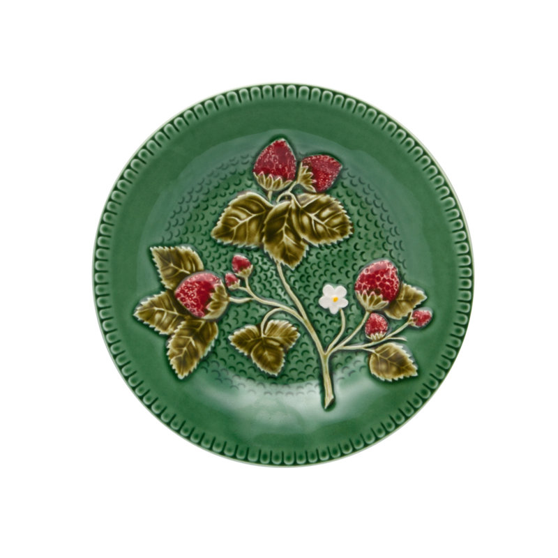 Strawberries Earthenware Salad/Dessert Plate