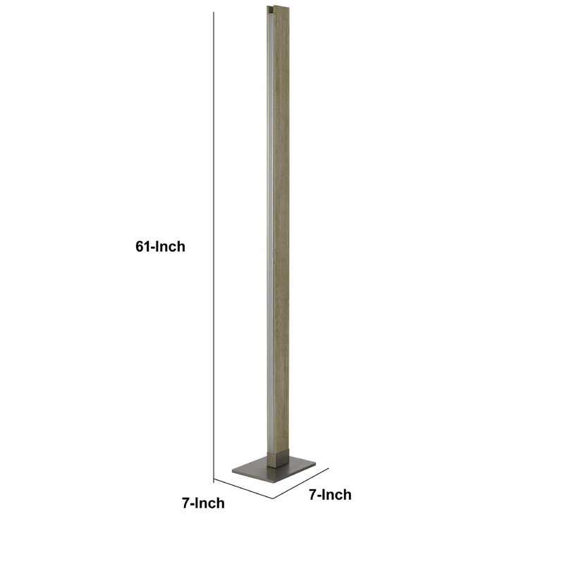 Lampe sur pied à colonne 61 "DEL