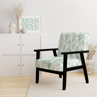 Chaise rembourrée moderne - Notes vertes de fauteuil vert abstrait