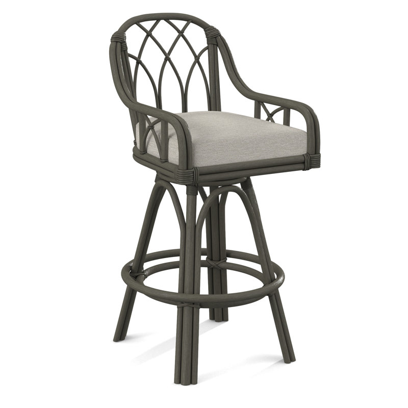 Tabouret de comptoir pivotant 24 po Edgewater, Pierre grise, Tabouret de comptoir (siège d'une hauteur de 24 p