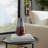 Modern Tapered Glass Vase for Home Decor - Artistic Tall Flower Vase Accent for Console Table, Shelf, or Living Room Styling - Gray and Brown-86748921