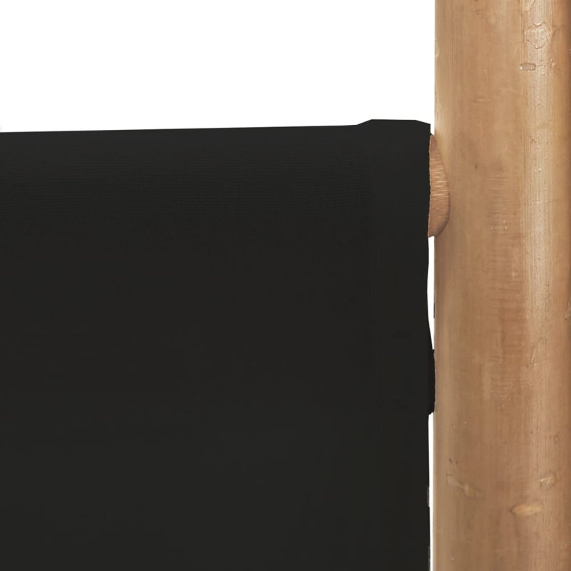 Venuti 457.2cm H Folding Room Divider, 180cm W x 200cm L, 5, Black