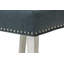 Chaise d'appoint rembourrée noire Massucci