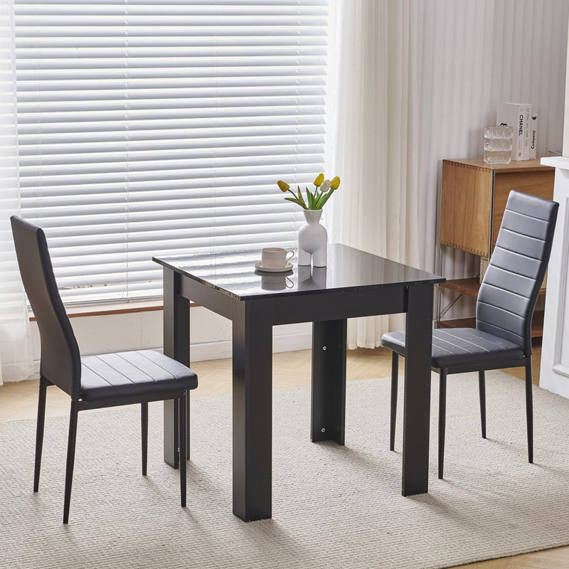 2 - Person Dining Set, Black