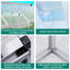 Serre en polycarbonate résistant aux intempéries GarveeHome pour cadre extérieur en aluminium durable, porte verrouillable coulissante, évent de toit réglable