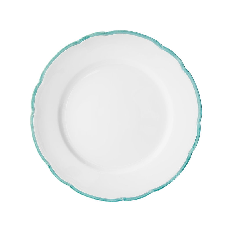 Reminiscence Porcelain Limoges Dinner Plate, White/Green