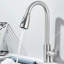 Kitchen Sink Faucet 1 Hole Single Handle 360° Swirl Pull Down Sprayer Mixer Tap-1688937366