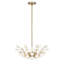 Flores 4-Light Chandelier in Noble Brass by Breegan Jane
