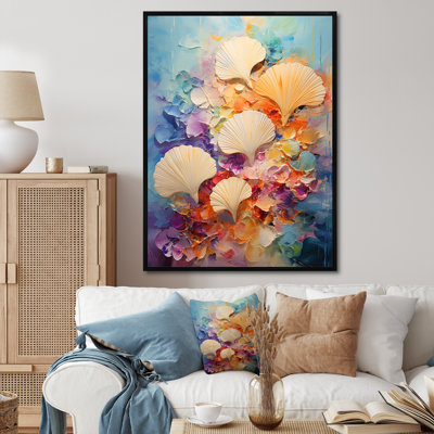 «Dedorah Abstract Ocean Seashell Collage», reproduction