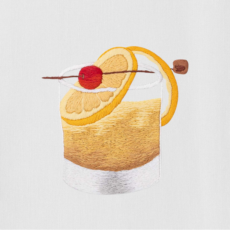 Old Fashioned Cocktail Towel
