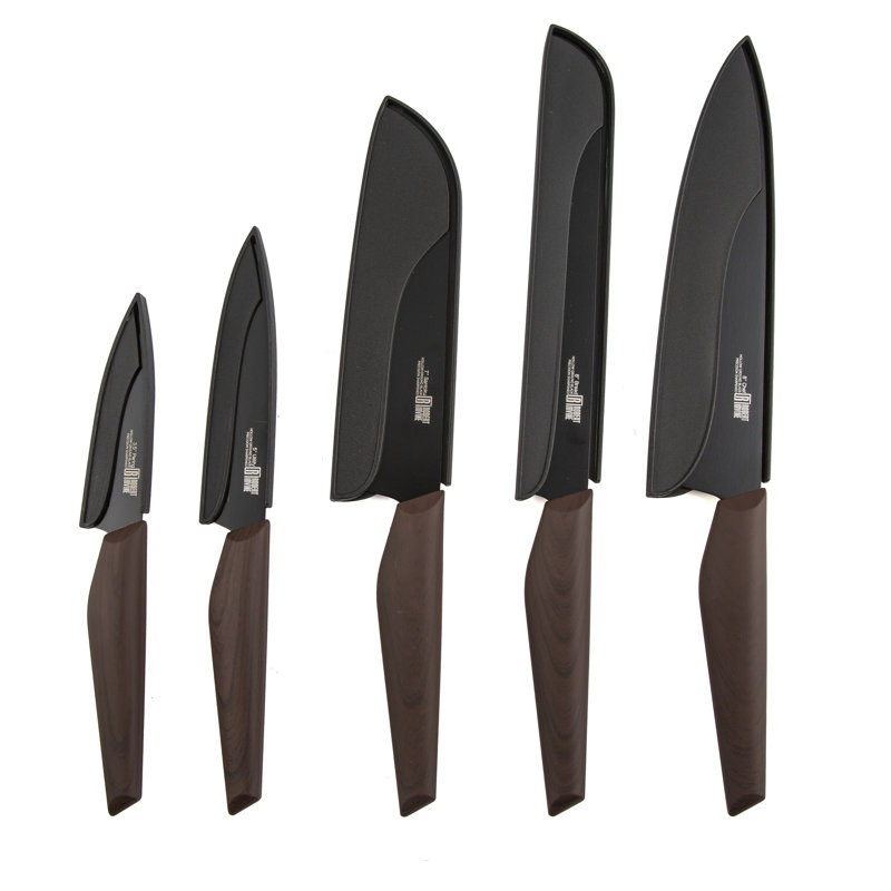 Ensemble de couteaux 10 pièces Cambridge Silversmiths Chef Robert Irvine, Bois