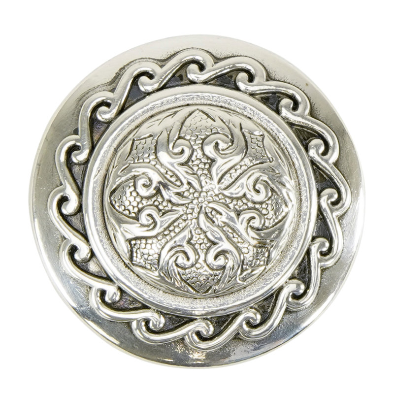 AMERICANA KNOB PLATE, Silver