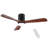 52" Intergrated LED Ceiling Fan Lighting With Solid Wood Blade